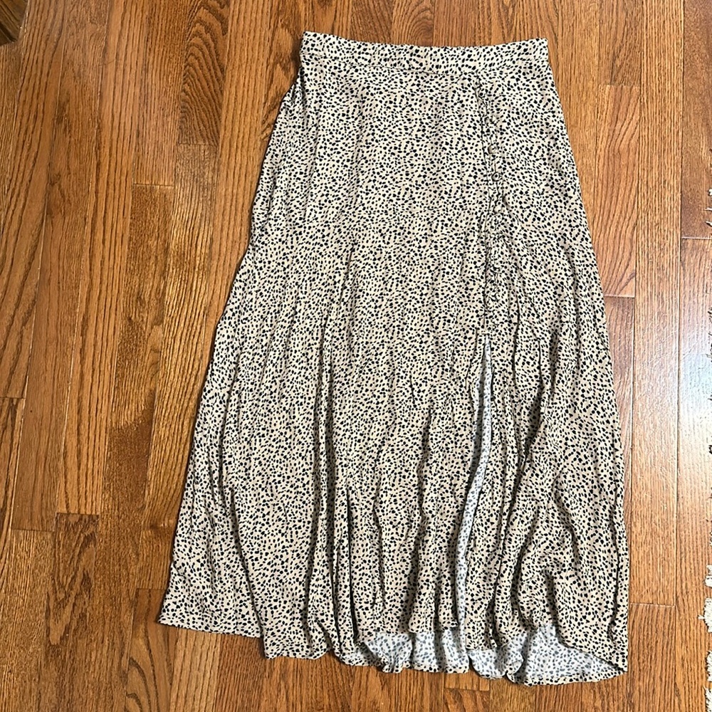 American Eagle Outfitters animal print skirt with button detail szS